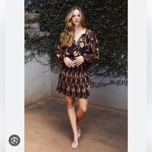 Anthropologie/Current Air Los Angeles Jacquard Dress Size L NWOT